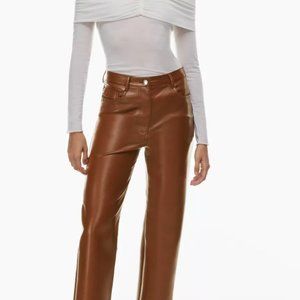 Aritzia Wilfred THE MELINA PANT Cognac Size 4
